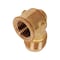 Everflow 1/2 Flare x 3/8 FIP Reducing 90 Degree Elbow Pipe Fitting, Brass F50R-1238 - alternate 2